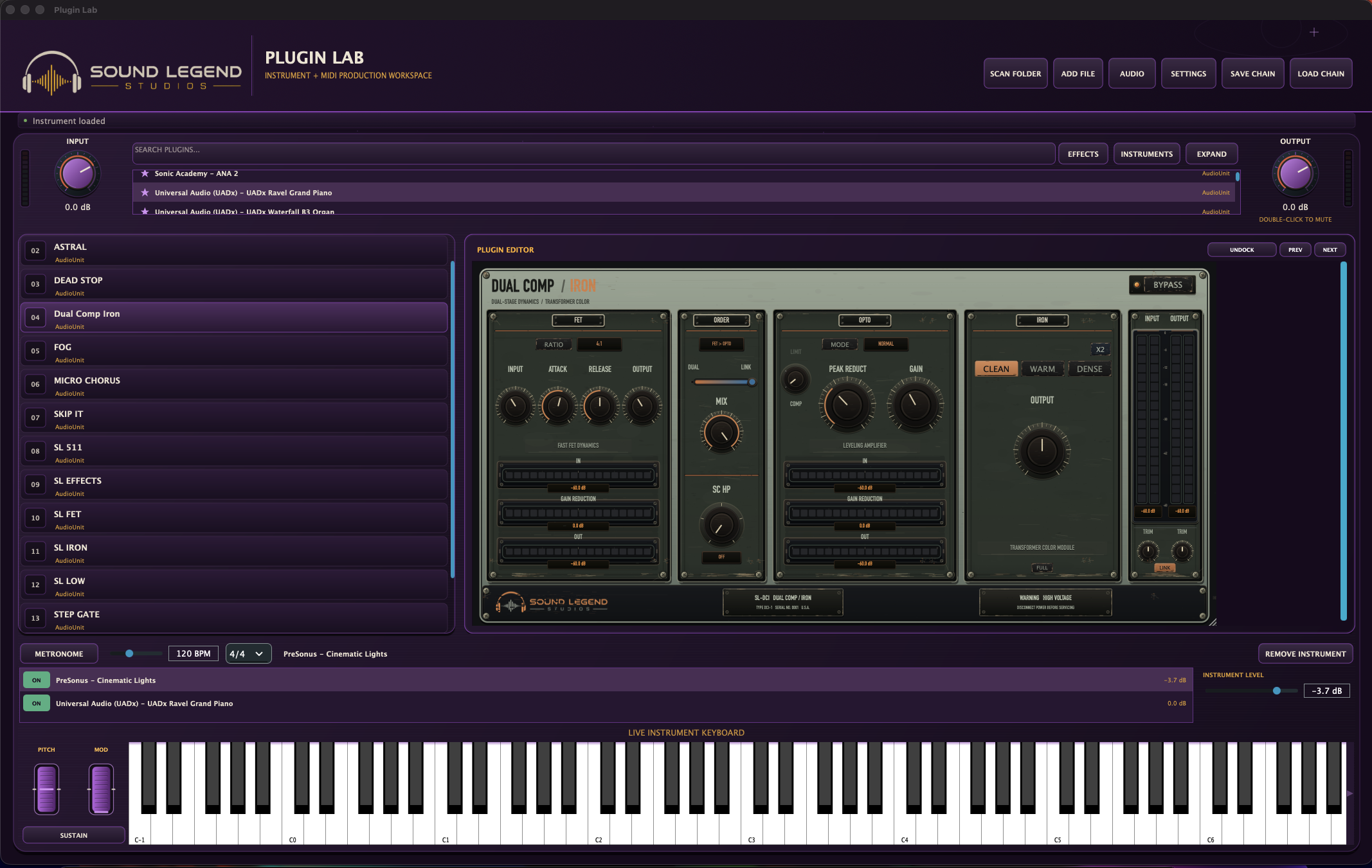 PLUGIN LAB interface